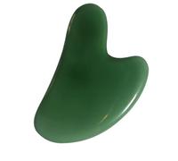 STOBAZA Jade Natural Guasha Tablero Masajeador Facial Herramienta Raspador Masaje para Arrugas y Flacidez Piel Sensible con Bordes Suaves Forma Corazón para Cuidado Diario