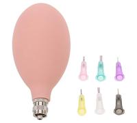 STOBAZA Juego de 6 Botellas Exprimibles Punta de Aguja para Pintar Cerámica, Color Rosa, Kit de Aplicadores para Detalles y Decoración en Cerámica y Porcelana