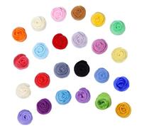 STOBAZA Juego de Lana de Fieltro 24 Piezas en Varios Colores para Manualidades Diy, Material de Lana y Sintético Que Estimula la Creatividad Imaginación en Niños