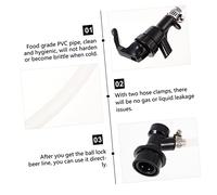 STOBAZA Kit de Desconexión de Bloqueo Bola para Cerveza con Manguera Transparente de Montaje Completo para Barriles Domésticos Accesorios Inoxidables y Portátiles para Eventos y Picnics