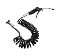 STOBAZA Kit de Pistola Sopladora de Aire Portátil para Limpieza de Camiones con Manguera Espiral de Metros y Boquilla Potente Equipo Versátil para Cabinas y Vehículos Industriales