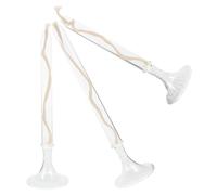 STOBAZA Lámparas de Aceite de Cristal Vintage 3 Piezas para Decoración de Fiesta, Uso Interior en Cenas Románticas y Emergencias, Lámpara de Queroseno Doméstica Estilo Europeo Nórdico