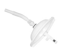 STOBAZA Lavabo de esquina de pared, lavabo pequeño de plástico blanco, resistente a la suciedad, diseño semicircular para apartamentos pequeños y minibalcones