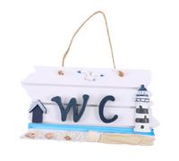 STOBAZA Letrero Colgante De Wc Placa Indicadora De Inodoro Para Puerta De Casa Tablero Colgante Para Inodoro Decoración Para Baño
