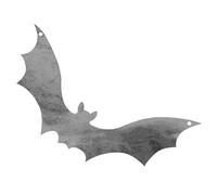 STOBAZA Letrero de Jardín de Halloween Murciélago Realista de Metal Letrero de Murciélago Volador Decoración de Jardín para Halloween para Exteriores