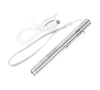 STOBAZA Linterna Médica LED Recargable USB Cuerpo Acero Inoxidable Luz para Diagnóstico y Valoración Pupilar Portátil y Duradera para Médicos y Enfermeras