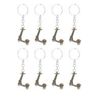 STOBAZA Llaveros para Hombre 8 Piezas de Aleación de Zinc Color Bronce, Llavero Compacto y Colgante Divertido para Mochila y Llaves, Accesorios Creativos de Scooter Ideales para Deportes