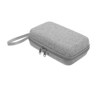 STOBAZA Maletín Rígido de Maquillaje Mini Gris para Viaje Neceser Portátil para Mujer Estuche de Cosméticos Compacto y Resistente Bolsa Organizadora para Belleza y Cuidado Personal