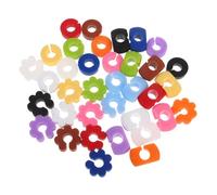 STOBAZA Marcadores de Copas de Vino Reutilizables de Silicona, 36 Piezas Multicolor Colgantes para Identificar Vasos, Ideales para Fiestas, Bodas y Eventos Sociales