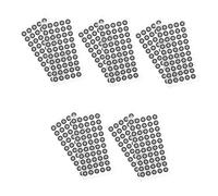 STOBAZA Marcadores De Escaneo 3D Reflectantes Pet, Puntos De Marcado Adhesivos De 6mm a 10mm, Película Reflectante De 0,15 Mm, 50 Unidades por Hoja, 10 Hojas para Escáner 3D y Posicionamiento Preciso