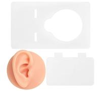 STOBAZA Material de Práctica para Tatuaje de Silicona 3d para Oreja Derecha, Color Natural, Engrosada, para Práctica de Tatuaje y Maquillaje Permanente