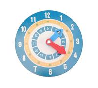 STOBAZA Material Didáctico De Madera sobre Modelos De Relojes Reloj Educativo para Enseñar La Hora Juguete para Aprender Matemáticas Casa o Escuela