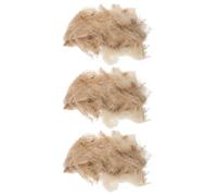 STOBAZA Material para Nidos de Pájaros Lecho de Anidación de Aves Relleno Natural para Nidos, Color Caqui, Fibras de Yute, Cuerda de Cáñamo, Rafia, Lana y Algodón, para Huevos y