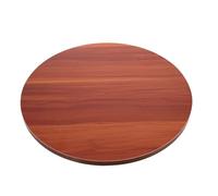 STOBAZA Mesa Redonda Diseño Minimalista de 40cm y Fácil Mantenimiento de Madera Marrón Tablero Giratorio de Comedor para Cocina y Comedor
