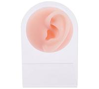 STOBAZA Modelo de Pendientes de Silicona Forma Realista de Oreja para Práctica de Perforación y Exhibición de Aretes en Uso Personal y Clínica Privada