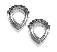 STOBAZA Molde de Pétalos de Acero Inoxidable para Manualidades 8 Piezas Cortadores para Arcilla Polimérica y Fondant Herramientas para Modelar Flores Kit para Cerámica y Bricolaje