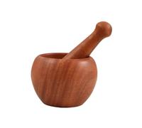 STOBAZA Mortero de Madera Pequeño para Prensa Manual para Triturar y Moler Ingredientes Frescos para Cocina y Regalo Práctico y Natural
