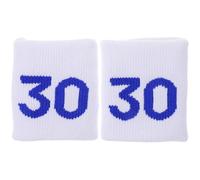 STOBAZA Muñequeras Deportivas de Poliéster para Fútbol y Fitness, Alta Durabilidad y Máxima Comodidad, Protección y Absorción de Sudor, 1 Par Color Blanco
