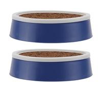STOBAZA Nido de Ave de Plástico Base Redonda, 4 Piezas Azules | Almohadillas de Fibra Natural, Superficie Seca y Transpirable, para Palomar y Cría de Palomas