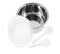 STOBAZA Olla Interior para Arrocera Eléctrica de Acero Inoxidable Recubrimiento Antiadherente Duradera y Fácil de Limpiar con Diseño Grueso para Cocinar Arroz y Vaporizar Alimentos