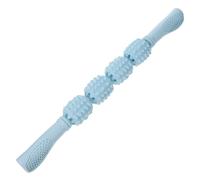STOBAZA Palo de Masaje de Yoga Cuatro Rodillos para Piernas | Pp Azul, Uso para Masaje y Yoga, Ayuda a Reducir Rigidez y Molestias Musculares