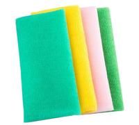 STOBAZA Paños Exfoliantes De Baño De Nailon 4 Piezas Tamaño Largo Depurador Corporal Para Ducha Cuidado Piel Uso Diario Colores Mixtos