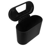 STOBAZA Papelera Pequeña para Coche Colgante Cubo de Basura para Vehículo de Plástico Resistente Organizador Lateral Negro Diseño Antivuelco Adecuado para Almacenamiento y Control de