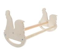 STOBAZA para Pollos de Plástico Beige Forma de Gallina, Soporte para Entrenamiento y Juego Que Promueve el Equilibrio en Aves de Corral