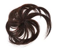 STOBAZA Parche de Cabello Superior Postizo para Mujer sin Costuras de Longitud Color Marrón Oscuro para Uso Diario Fiestas y Cosplay Clip de Fijación
