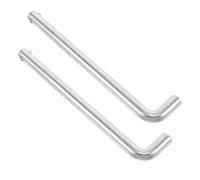 STOBAZA Pasador de Gimnasio en Forma de L M10 X 135 Mm de Acero para Pila de Pesas, 2 Piezas, Accesorio para Máquinas de Ejercicio en Casa y Gimnasio, Pasador Selector de Peso Estable