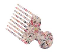 STOBAZA Peine Antiestático de Acetato de Celulosa de Dientes Anchos para Cabello Grueso Ondulado y Mojado Herramienta de Peinado Portátil para Hombres y Mujeres Bolso