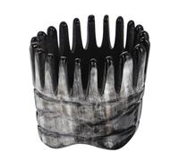 STOBAZA Peine de Cuerno Puntos de Acupuntura para Masaje Capilar Cepillo Corto de 6-9 CM de Altura y 5-8 CM de Diámetro Diseño Creativo para Lavar y Estimular Color Color Aleatorio