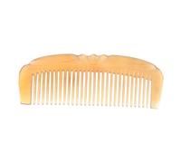 STOBAZA Peine Natural de Cuerno de Oveja Antistático Masajeador para Cabello y Cabelludo Hecho Mano para Hombres y Mujeres Diseño Vintage Tallado Resistente y Cómodo