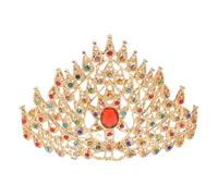 STOBAZA Peineta de Diadema Étnica para Niña Tocado de Boda Gemas de Imitación Accesorios Cabello de Fiesta Horquilla Asiática para Disfraz