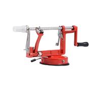 STOBAZA Peladora Manzanas Multifuncional con Base de Succión Estable Acero Inoxidable y Aleación de Aluminio Pelador Frutas Manual para Cocina