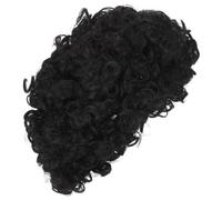 STOBAZA Peluca Corta Afro Rizada Negra para Mujer Postizo Sintético Resistente al Calor Estilo Natural Rizos Cortos Pre-Peinados Adecuado para Cosplay Fiestas y Uso Diario