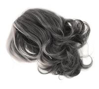 STOBAZA Peluca Gris Corta Mujer para Señoras Mayores, Cabello Sintético Natural y Versátil para Fiestas y Disfraces de Abuela