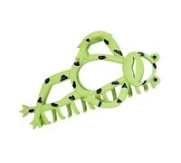 STOBAZA Pinza Garra Grande Para Cabello Grueso y Fino Diseño De Rana, Metálica, Para Mujer, Sujeción Firme, Peinados Casuales y Uso Diario