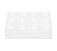 STOBAZA Placa de Reacción de Porcelana con Orificios para Laboratorio Química Resistente Impactos y Abrasión para Lecciones y Experimentos Científicos