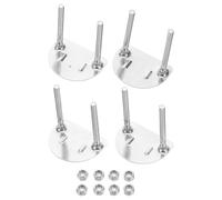 STOBAZA Placas De Soporte para Patines De Ruedas 4 Piezas 50mm Herrajes Absorción De Impactos Base Duradera para Patinaje sobre Ruedas Uso En Pista Interior y Exterior