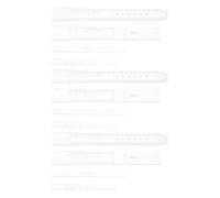 STOBAZA Plantillas Grosor de 2mm de Acrílico Transparente para Correa de Reloj de Alta Precisión, 3 Piezas para Manualidades y Fabricación de Correas
