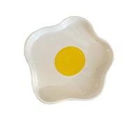 STOBAZA Plato Cerámico Irregular Pintado Mano Decorativo para Ensaladas y Postres Japonés para Cocina y Restauración Resistente y Fácil de Limpiar