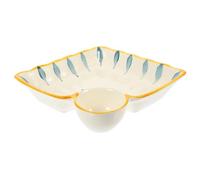 STOBAZA Plato Cuadrado de para Sushi y Albóndigas Resistente Horno y Microondas Antideslizante y para Lavavajillas para Salsas y Postres Cocina y Restauración