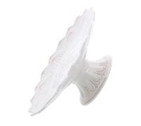 STOBAZA Plato de Ofrendas Budistas de Cerámica de Color Blanco de 18cm, Bandeja Práctica para Almacenamiento en Cocina y Uso en Templo Diseño Elegante