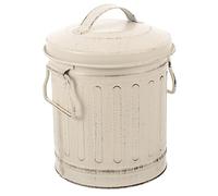 STOBAZA Pozo De Fuego para Desechos De Jardín Jaula De Fuego Quemar Barril Cubo De Metal para Cenizas Calientes Contenedor De Combustión del Horno Abrazadera Basura Hierro Forjado Planchar