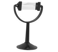 STOBAZA Prisma Triangular Óptico de Vidrio con Soporte Aparato de Enseñanza para Experimentos de Refracción y Espectro de Luz Física Portátil y Ligero para Estudiantes