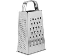 STOBAZA Rallador de Acero Inoxidable de 4 Caras 15 Cm para Verduras, Queso y Patatas, Herramienta Multifuncional para Cocina, Suministros de Cocina, Rallador de Verduras Seguro