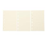 STOBAZA Recambio de Papel para Cuaderno de Anillas Libros con Perforadas Orificios Papel Suelto para Agenda de Notas y Planificador Fácil de Insertar y Extraer Uso Oficina y Hogar