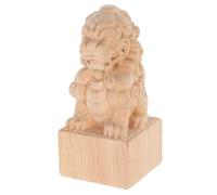 STOBAZA Remates Tallados Madera Maciza 7.5x4 Cm para Postes Decorativos Estilo Puente Romano, Acabado Caqui, Adecuado para Barras De Cortinas, Camas y Manualidades, Juego De 2 Piezas