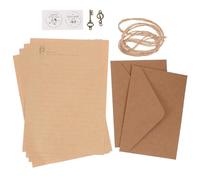 STOBAZA Rotafolio Kit de Sobres de Papel Vintage Portátil Papel para Escribir Cartas Invitación Adecuado para Poemas y Saludos